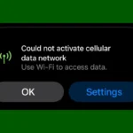 Could Not Activate Cellular Data Network