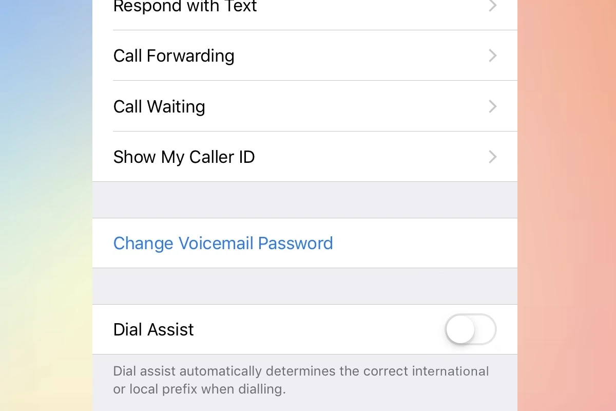 Dial Assist iPhone