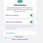 iCloud Backup Stuck