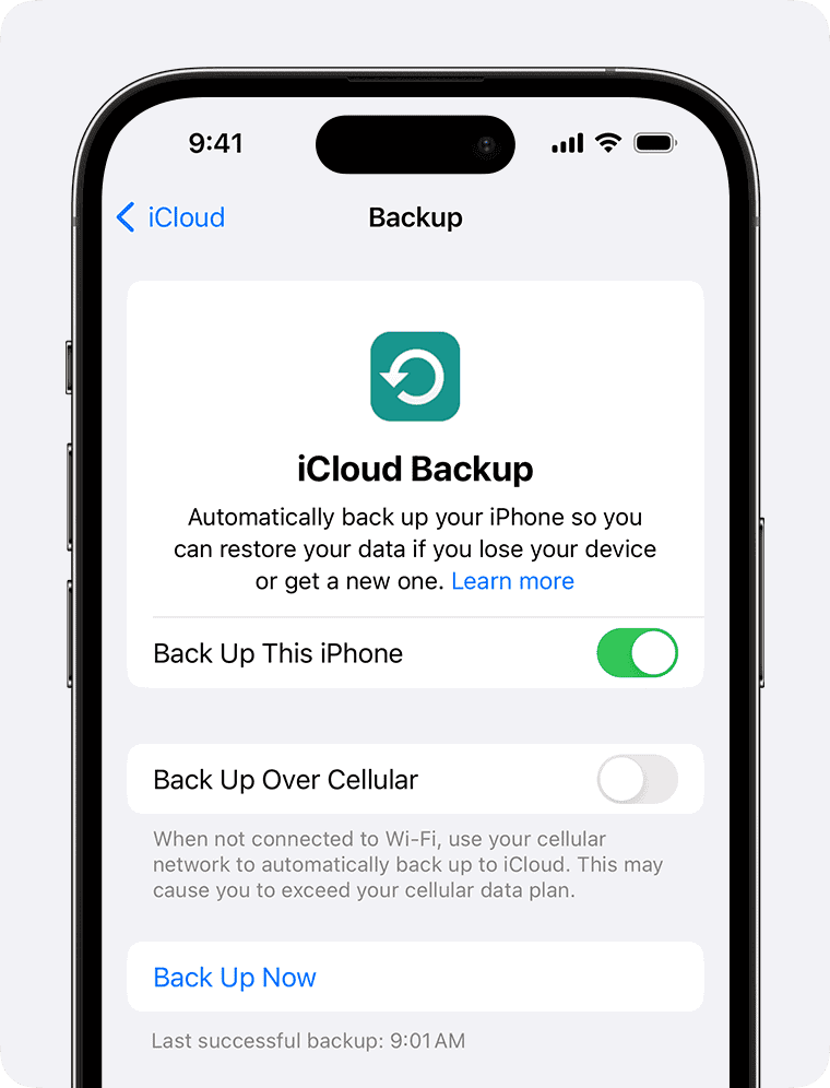 Backup iPhone to iCloud