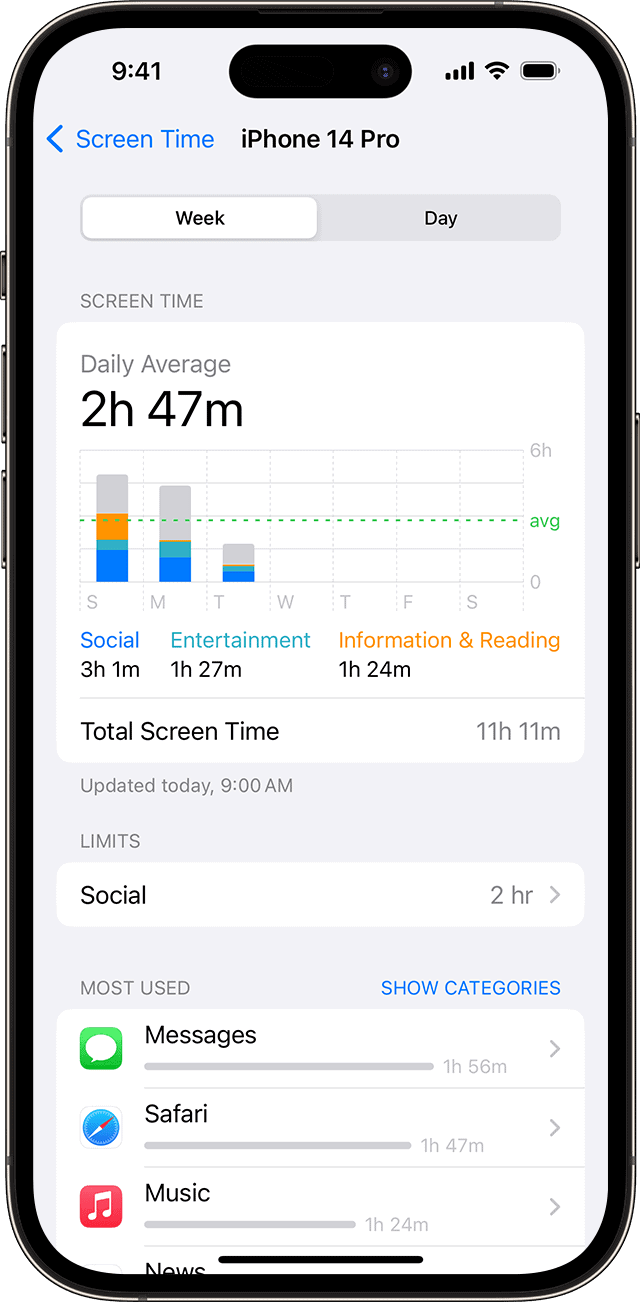 Screen Time Settings