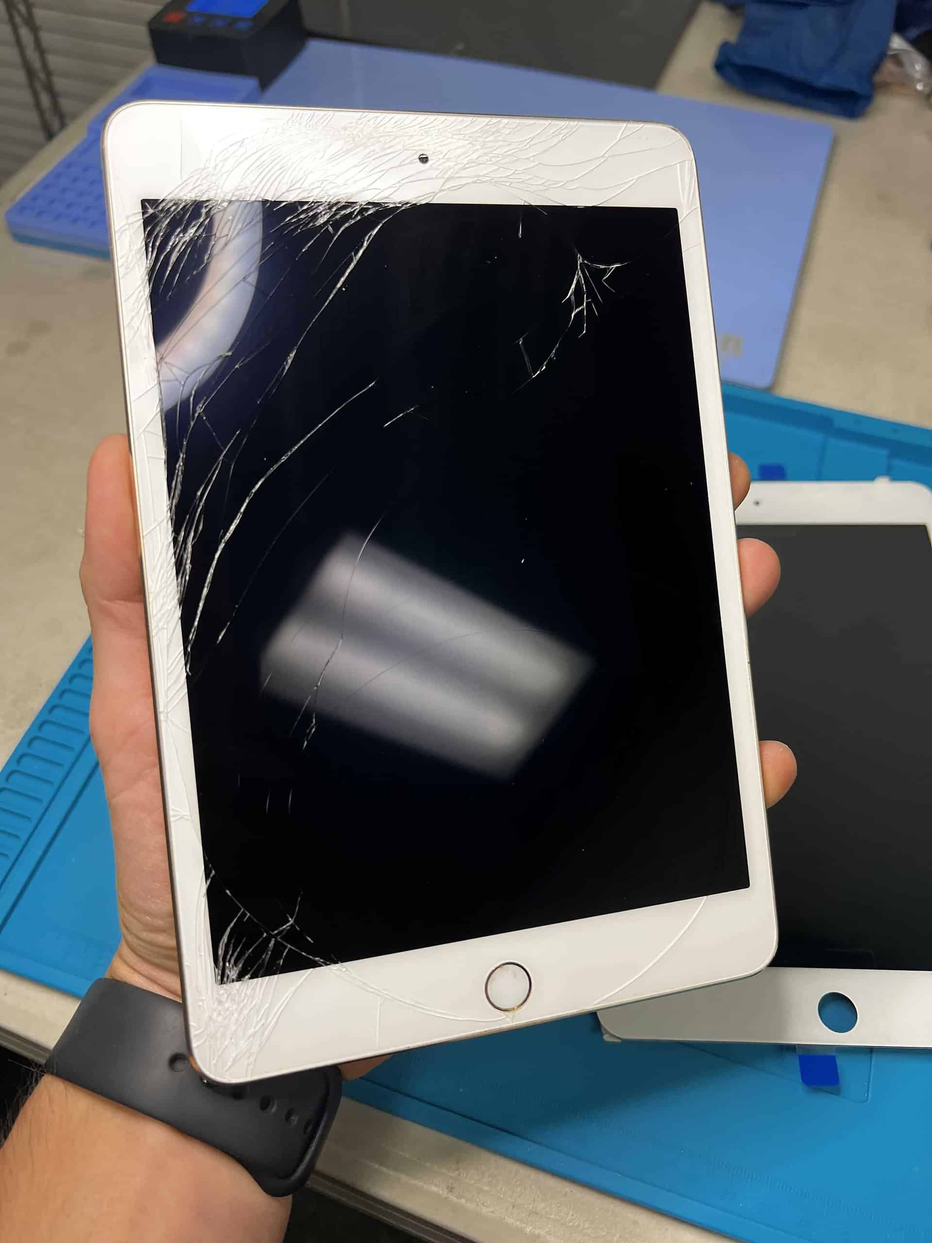 iPad With Cracked Screen