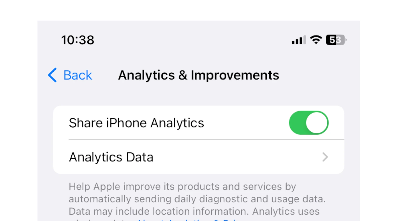 iPhone Analytics