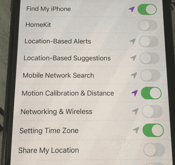 iPhone Location Services