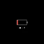 iPhone Red Battery Icon