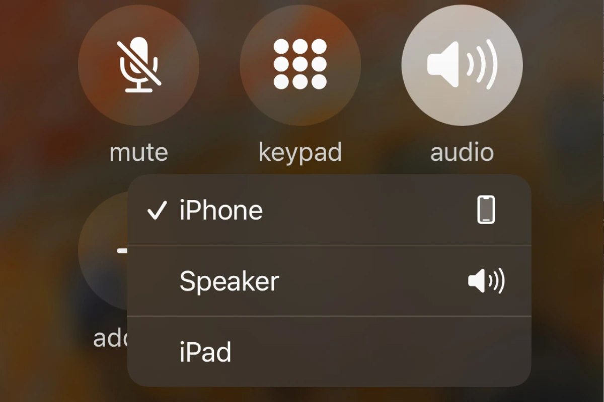 iPhone Speakerphone Options