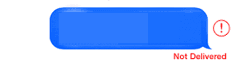 iPhone Texting Image Not Delivered Error