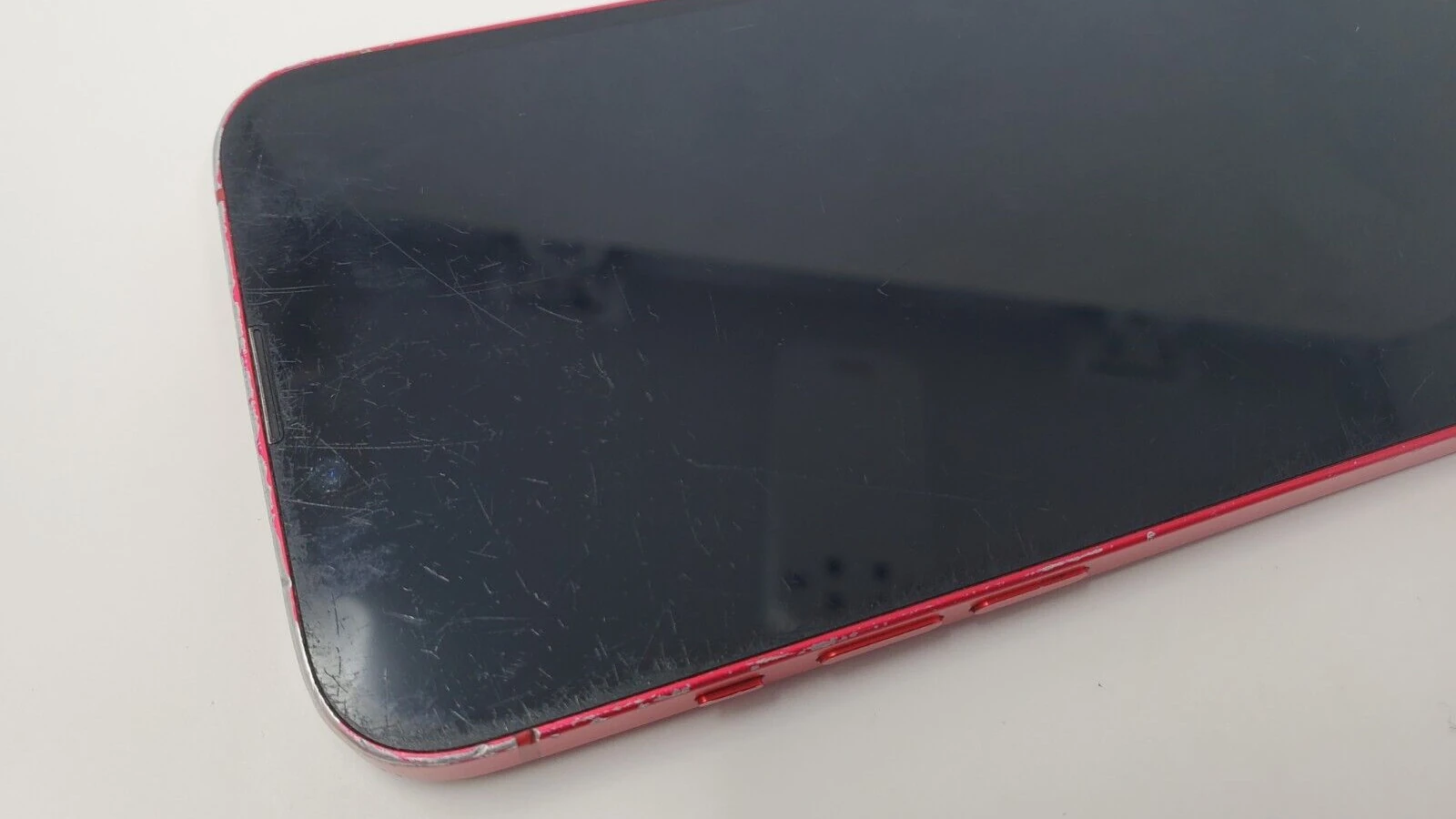 iPhone Screen Scratched