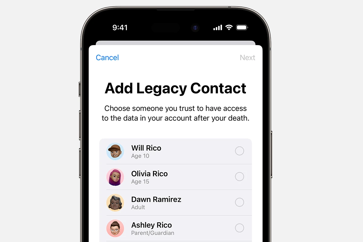 Legacy Contact