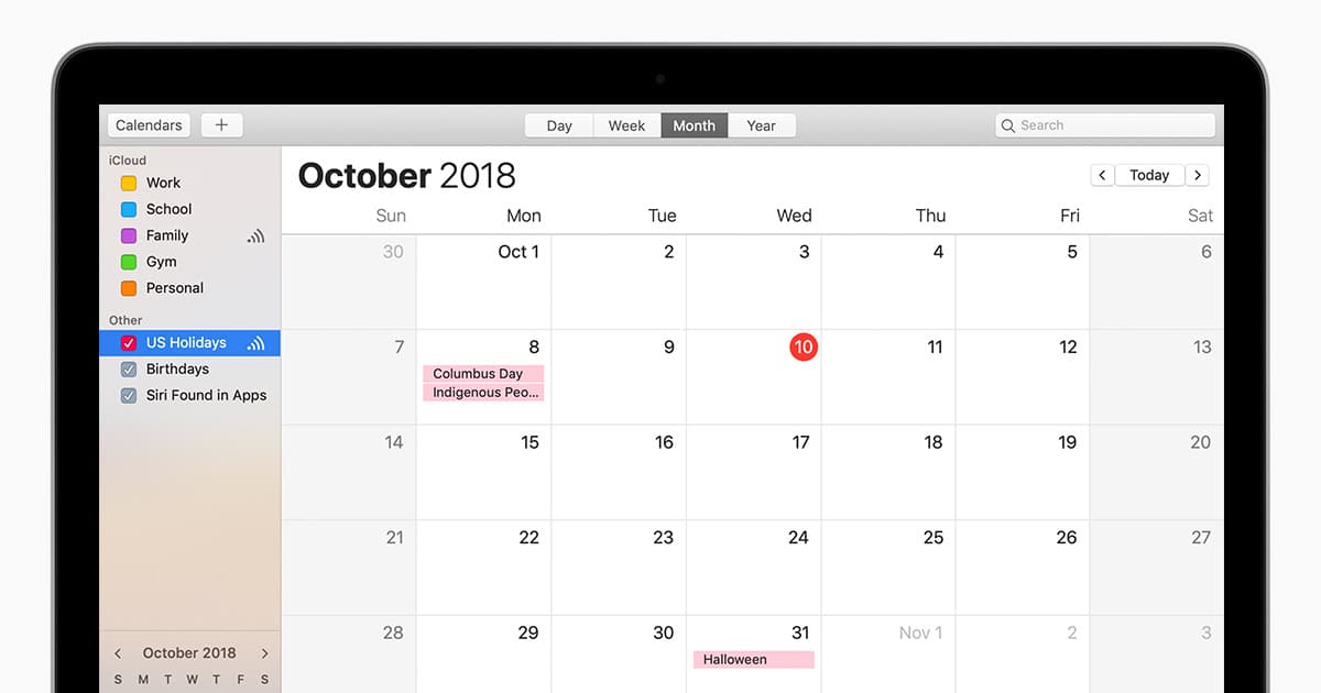 iCloud Calendar