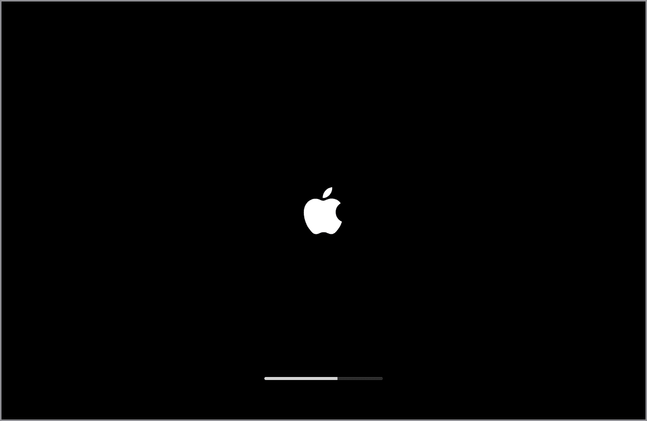 Mac Showing Apple Logo