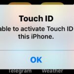 Unable to Activate Touch ID