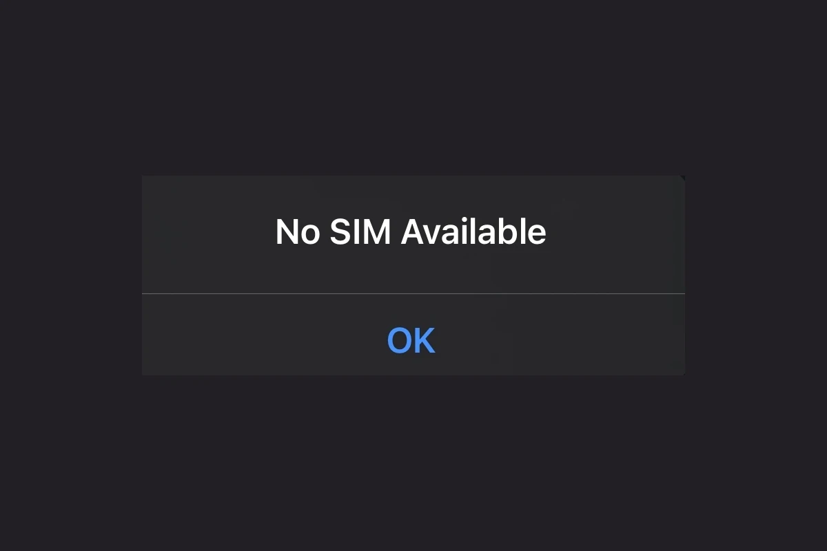 No Sim Available