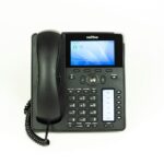 black and gray ip desk phone