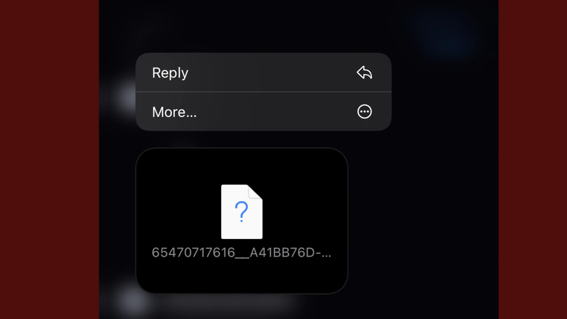 Photos iMessage Show As Question Mark