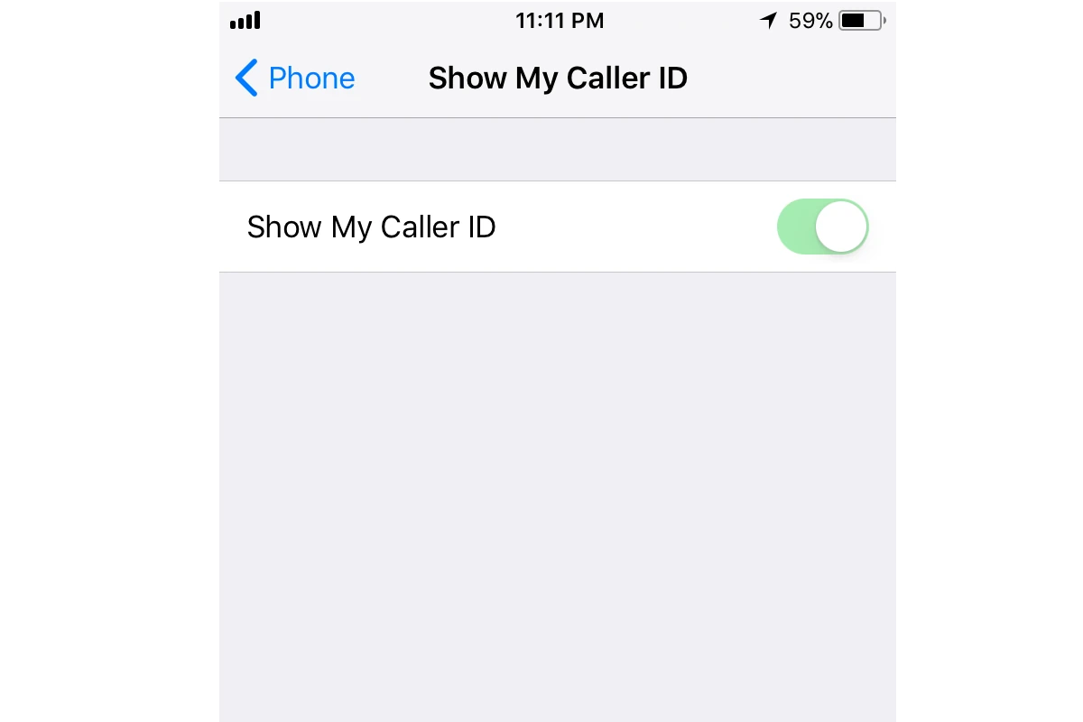 iPhone Hide Caller ID