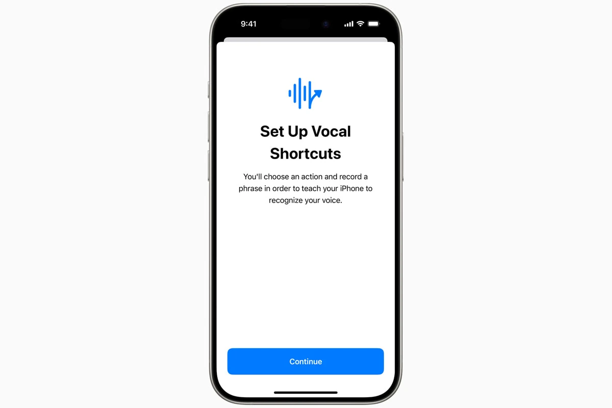 Vocal Shortcuts on iPhone